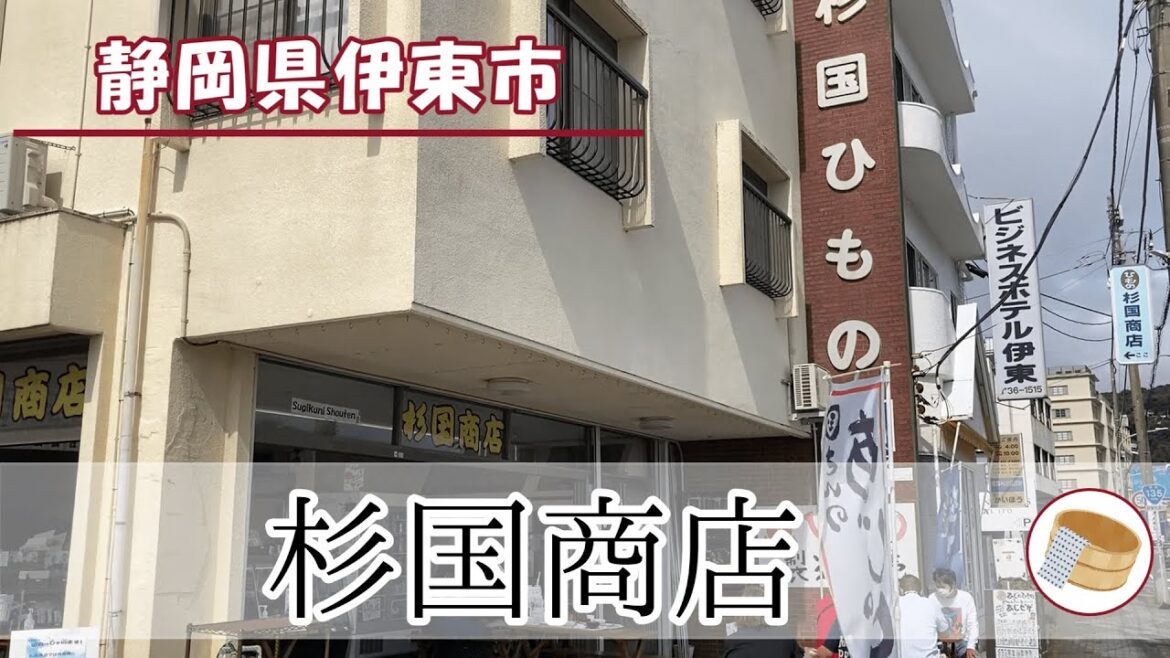 【静岡の旅1】朝から最高の干物が食べられる店　杉国商店＜伊東・河津・七滝温泉旅行1＞